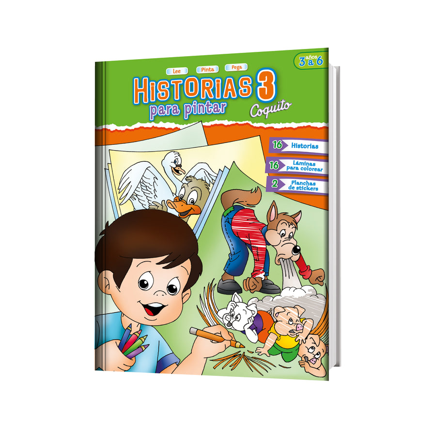 Historias para pintar 3 (Los 3 cerditos)