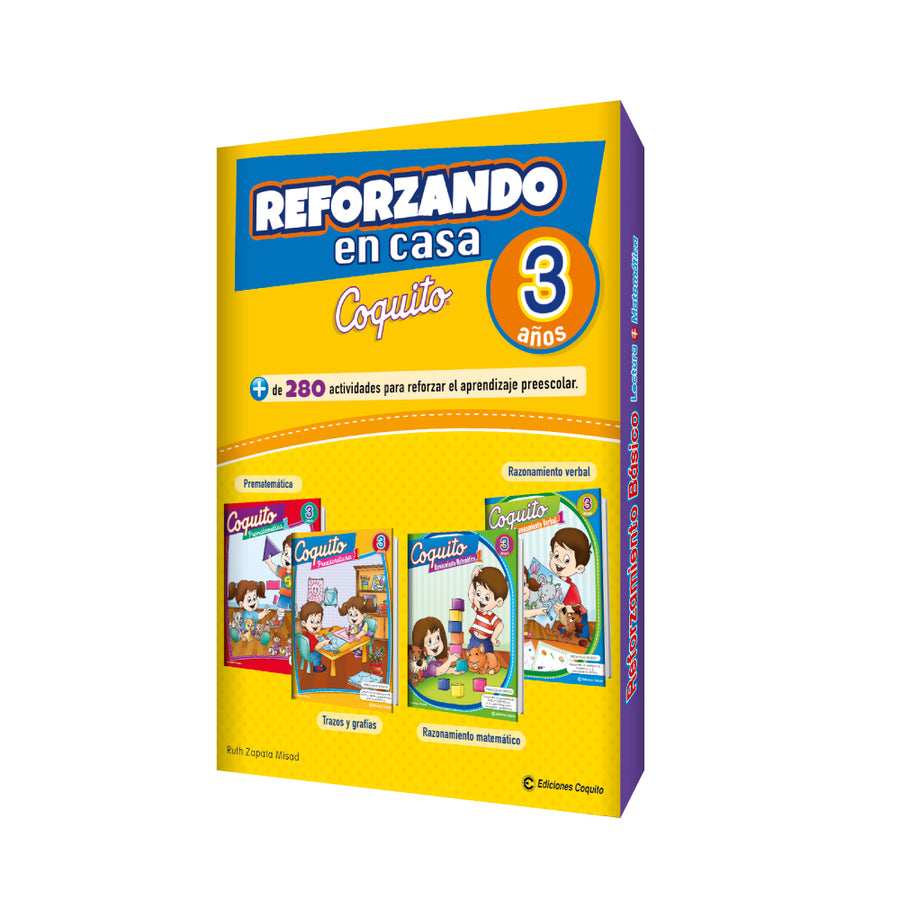 Pack reforzando en casa 3 años